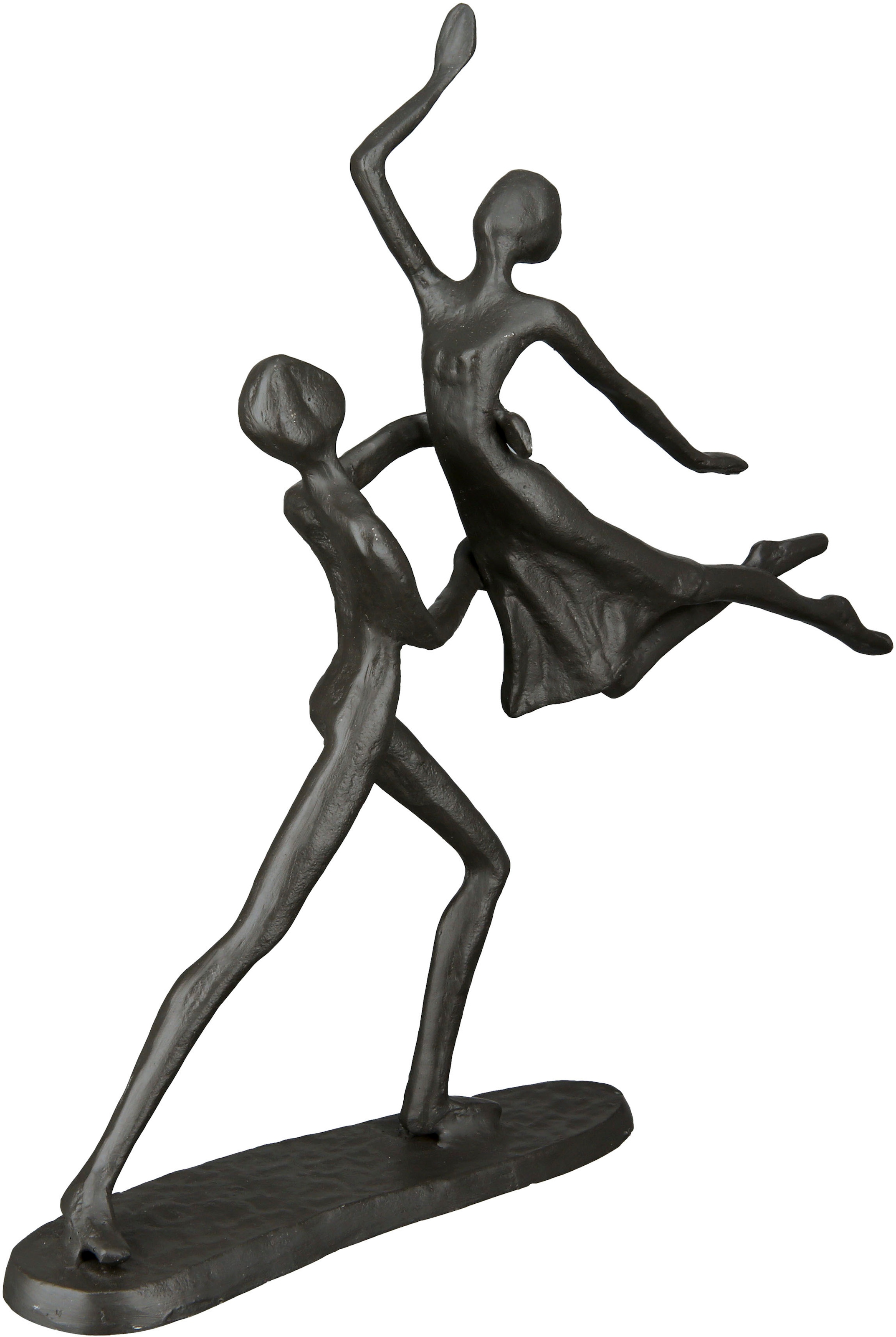 Casablanca by Gilde Dekofigur »Design Skulptur Tanzpaar, braun« Dekoobjekt, aus Metall, Höhe 17,5 cm, Wohnzimmer