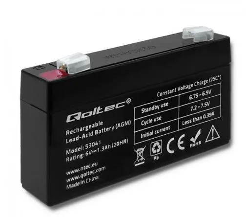 Qoltec - UPS-batteri - 1 x batteri - Blysyre - 1.3 Ah