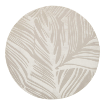 Super Leaves vloerkleed Taupe Ø 160 CM