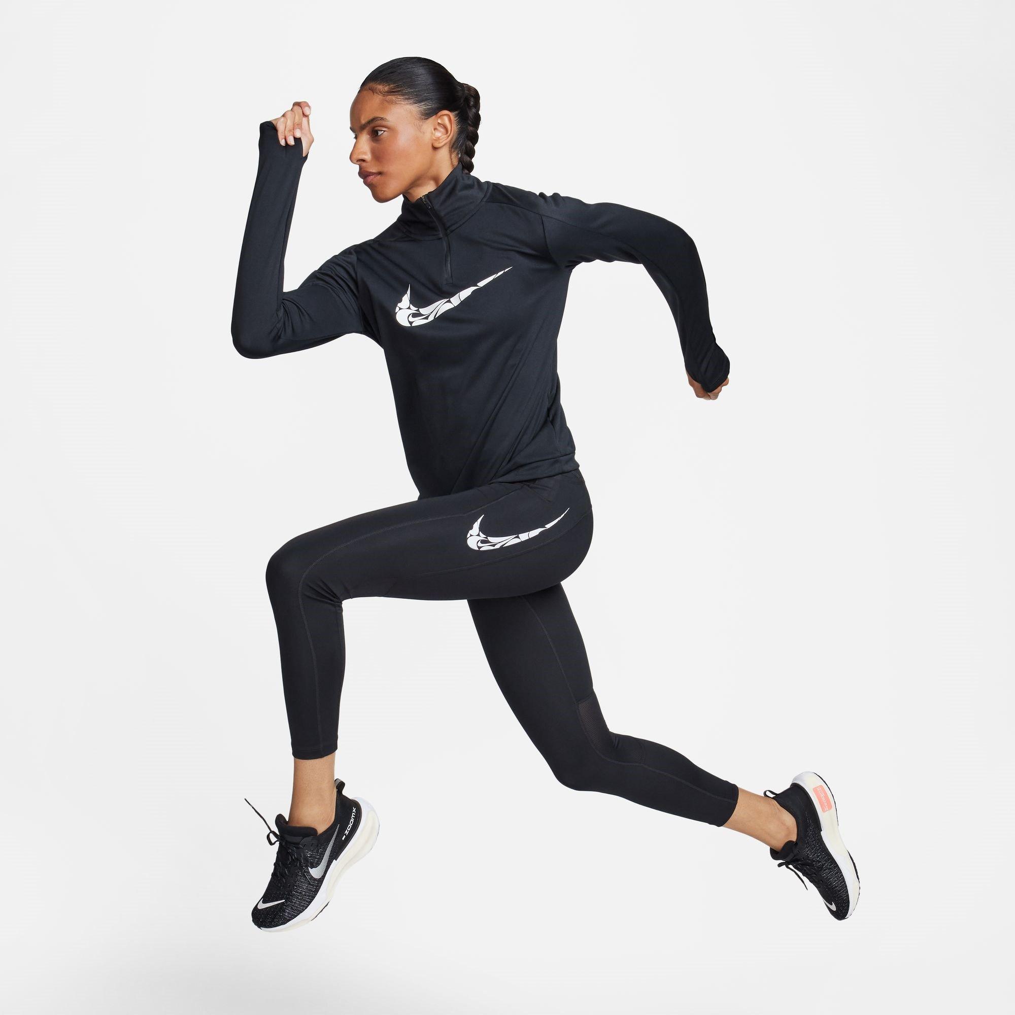 Nike Swoosh Fast Womens Mid Rise 7 8 Leggings