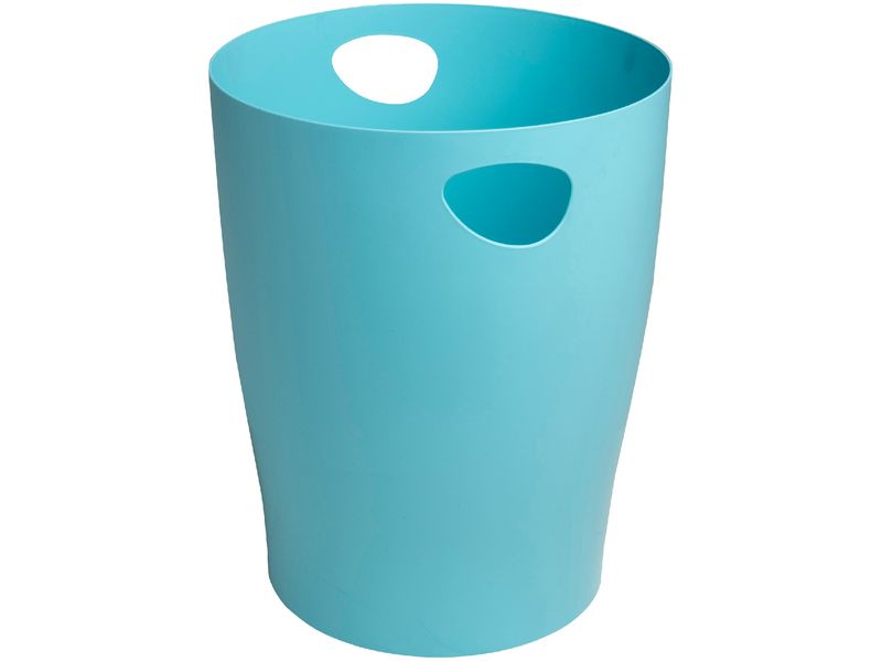 Exacompta Papierkorb Ecobin Skandi 15 L, Frostblau Abfalleimer