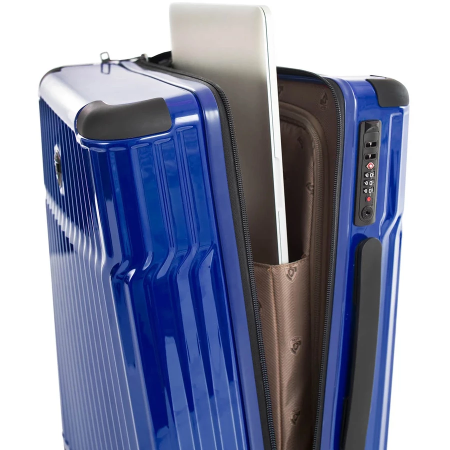Heys Tekno - 4-Rollen-Kabinentrolley S 15.6 53 cm USB blue