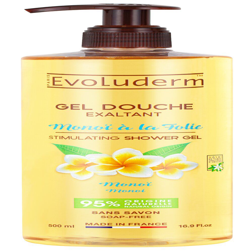 Gel douche Evoluderm monoï à la folie 500 ml