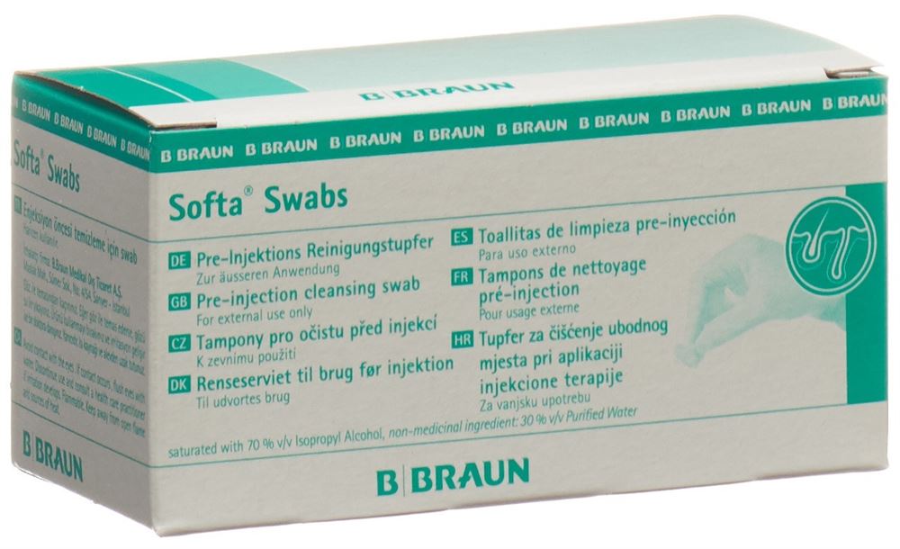 SOFTA Swabs Reinigungstupfer<br>100 Stück