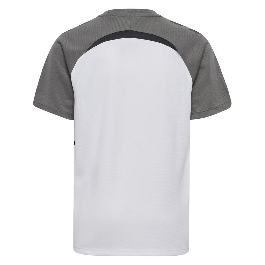 Hummel T-shirt d'Entraînement hmlLEAD 2.0 - Blanc/Gris/Noir Enfant