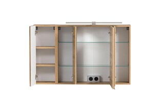 Bad-Spiegelschrank GENT braun MDF-Tür links