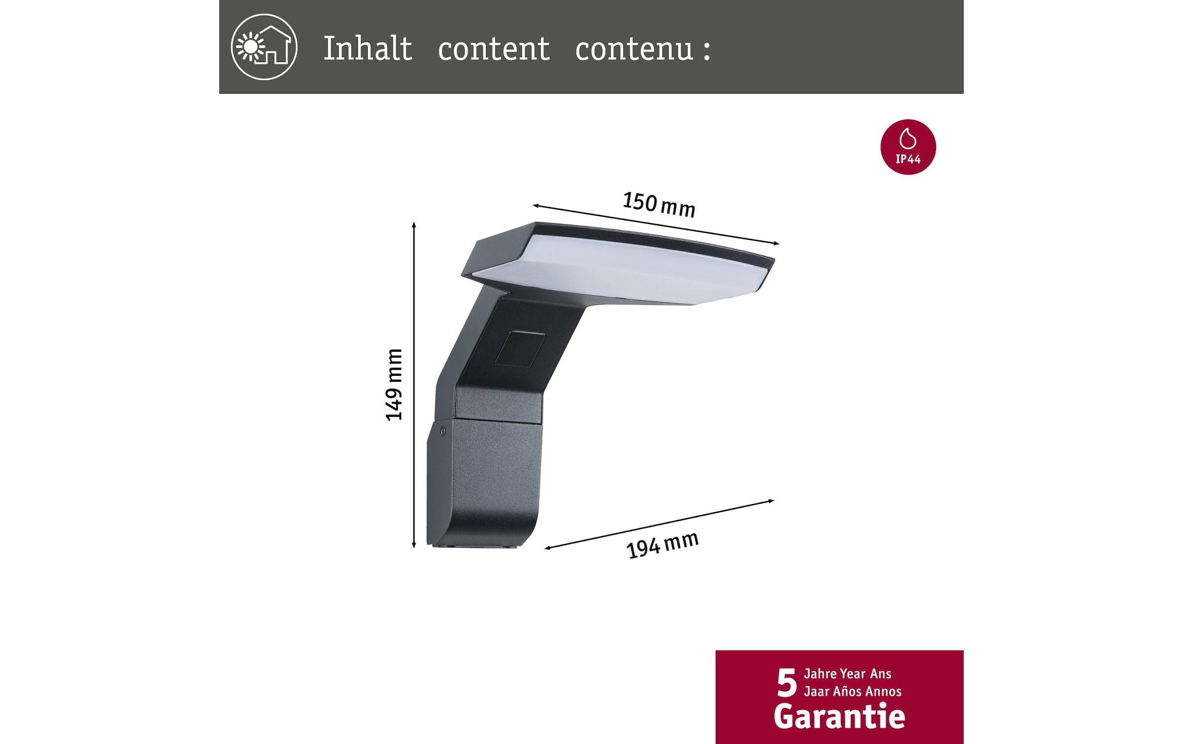 Paulmann LED Wandleuchte »Zerena 3000K« Warmweiss
