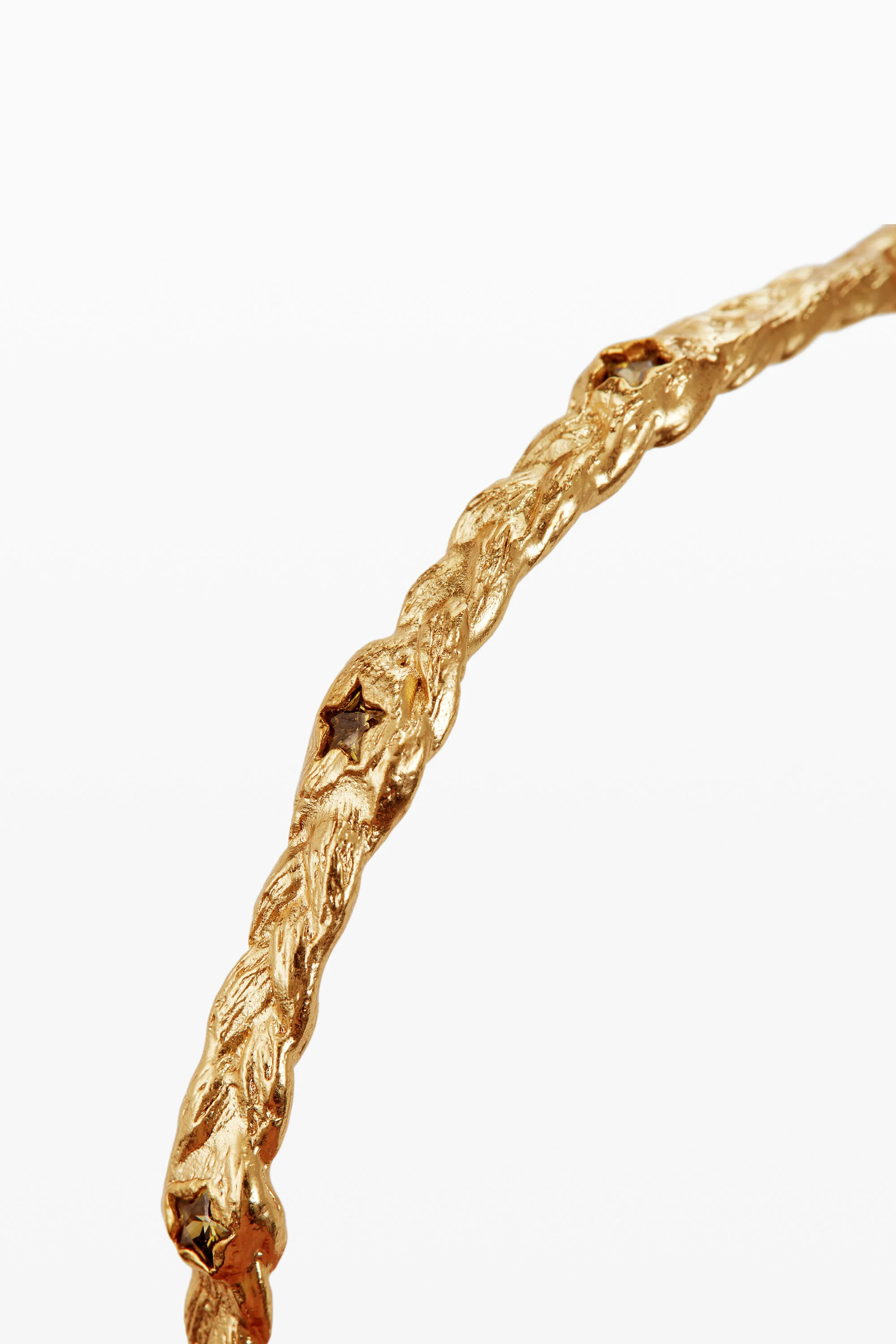 Pulseira Zalio banhada a ouro com estrela