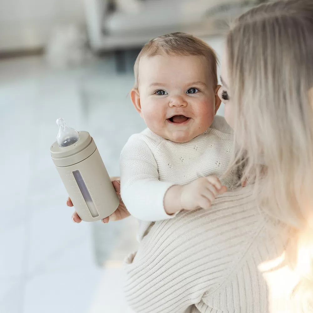 Baby Wallaby Sutteflaske 240 ml - Light Grey