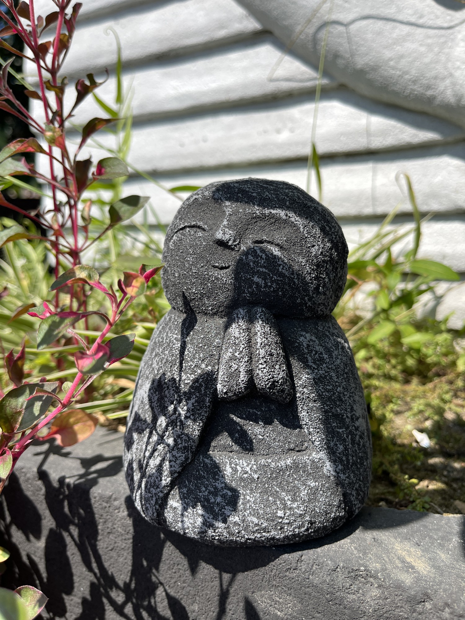 Zementfigur 'kleiner Jizo', H 14 cm, Ø 10 cm günstig bestellen
