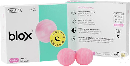 Blox Cire Naturelle Bouchons D'Oreilles 20 Pièces