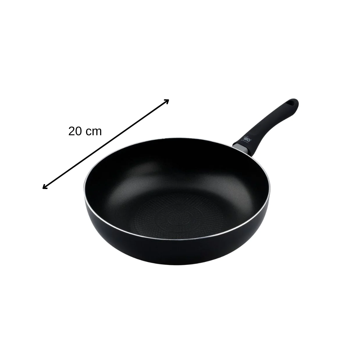 Lot de 2 woks de cuisine de 20 cm et 28 cm en aluminium pressé Smart L