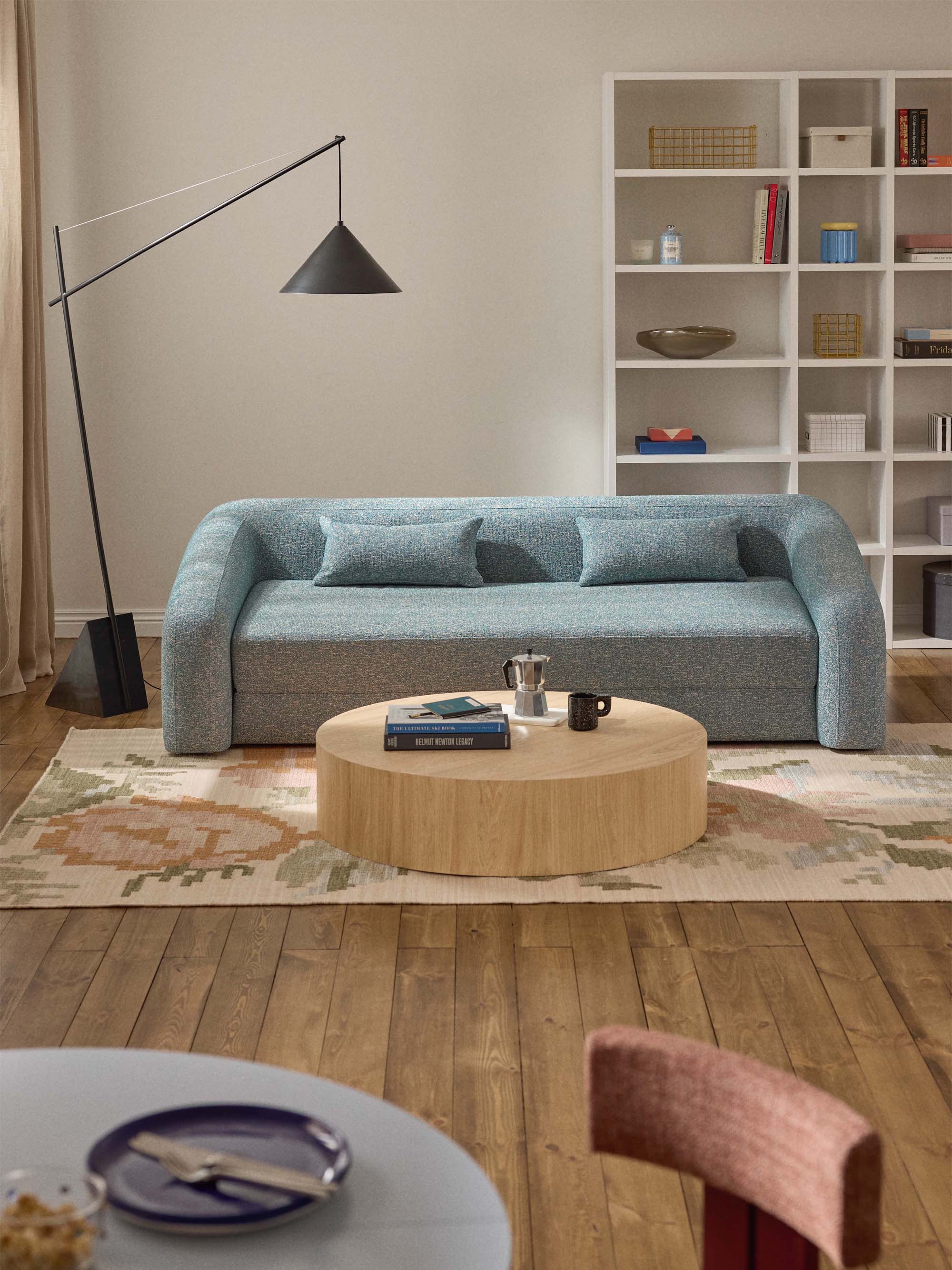 XL ronde houten salontafel Dan