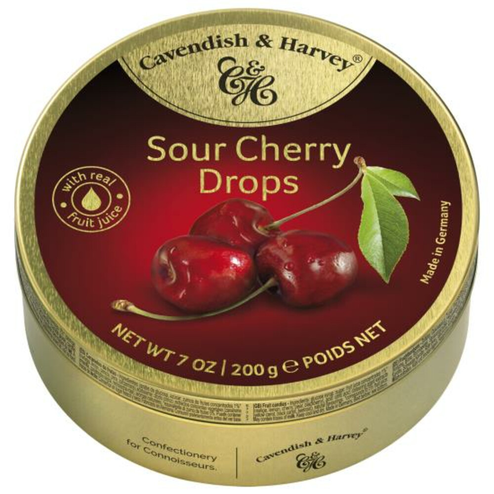3x Cavendish & Harley Sour Cherry Drops200 gr