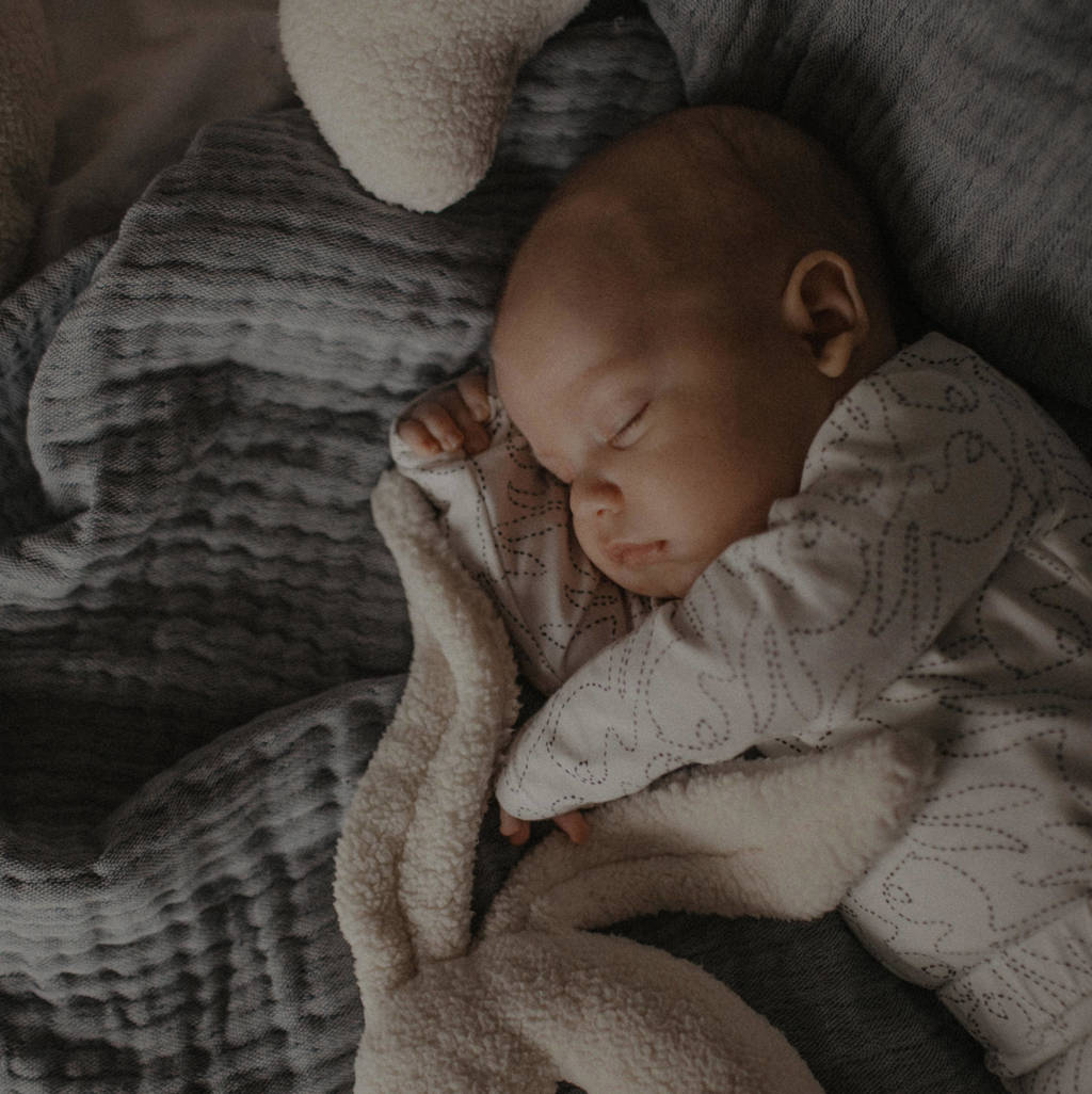 Mies & Co overslag romper Stiched bunny ecru/zwart