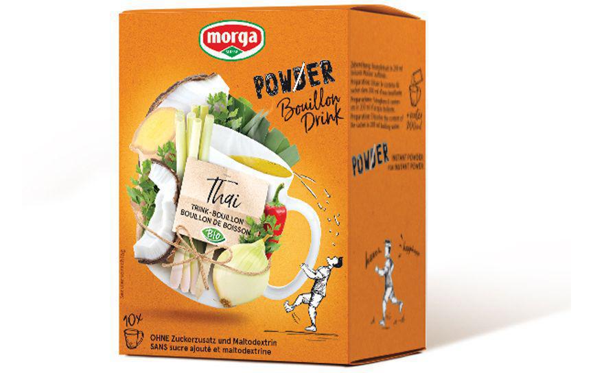 PowerPowder BouillonDrink Thai Bio 10 x 4 gInstant-Trinkbouillon mit Curry