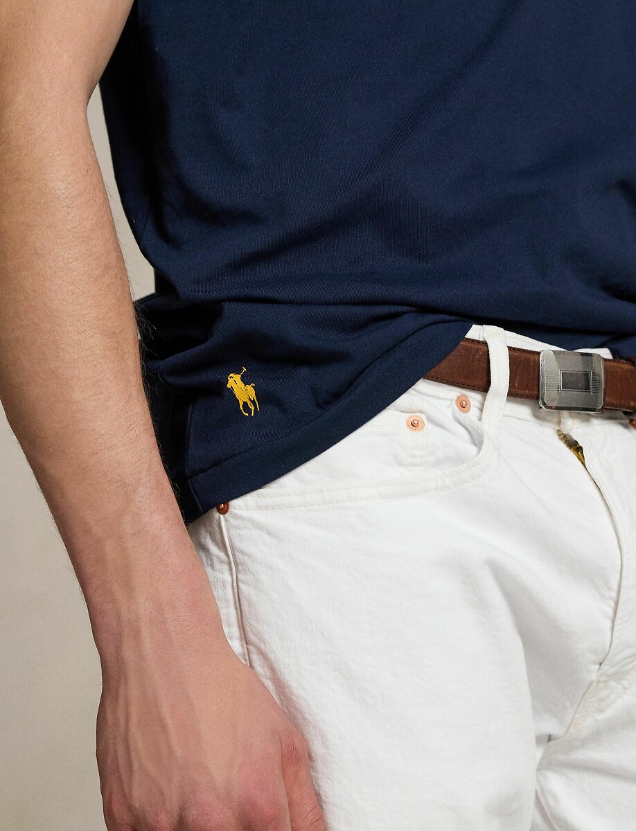 POLO RALPH LAUREN<br>Camiseta de manga comprida com logotipo