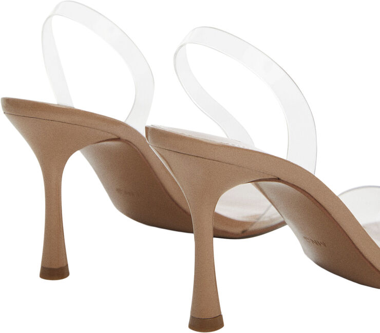 MANGO See-through straps sandals Lt-pastel pink