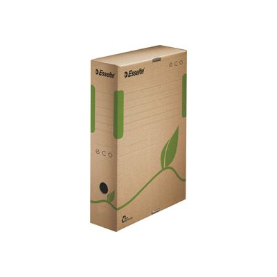 Esselte Eco - boîte archive - dos 8 cm - marron 100% recyclé