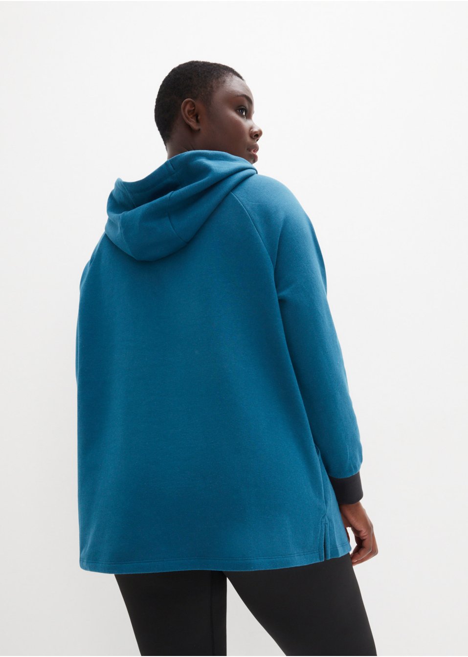 Sweat-shirt long à capuche