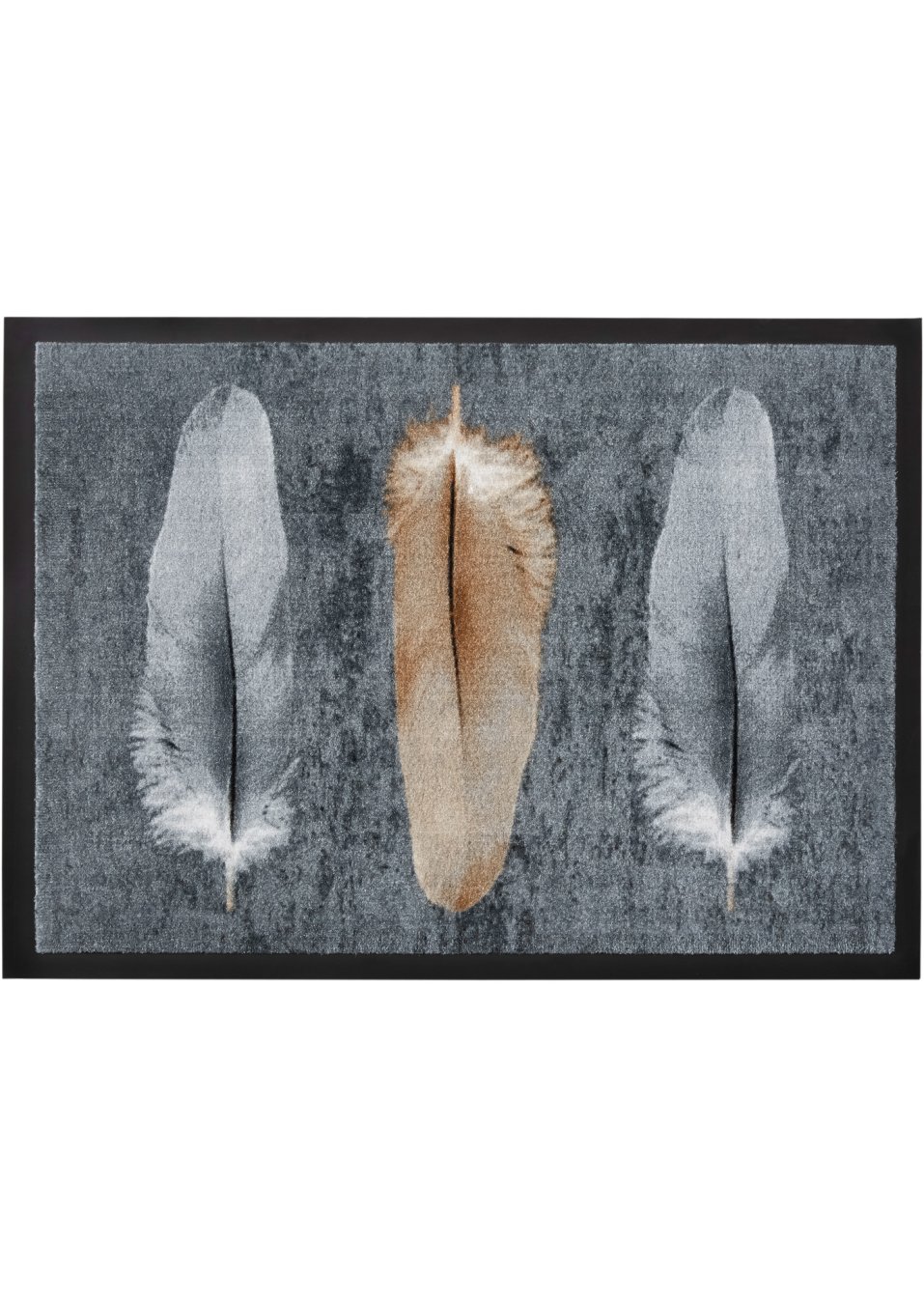 Tapis de protection imprimé plumes