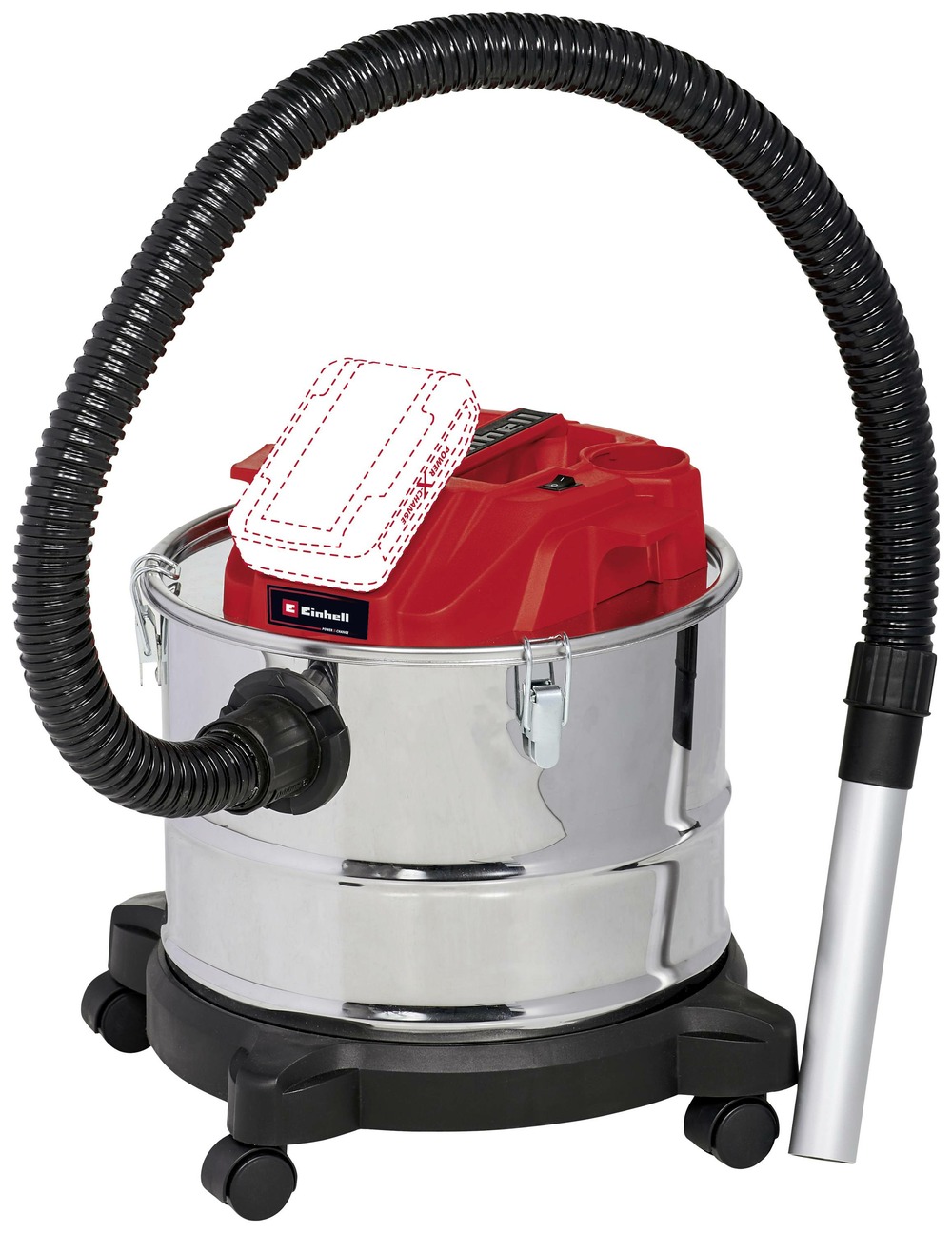 Aspirateur vide cendres te-av 18/15 li c-solo - sans batterie ni chargeur