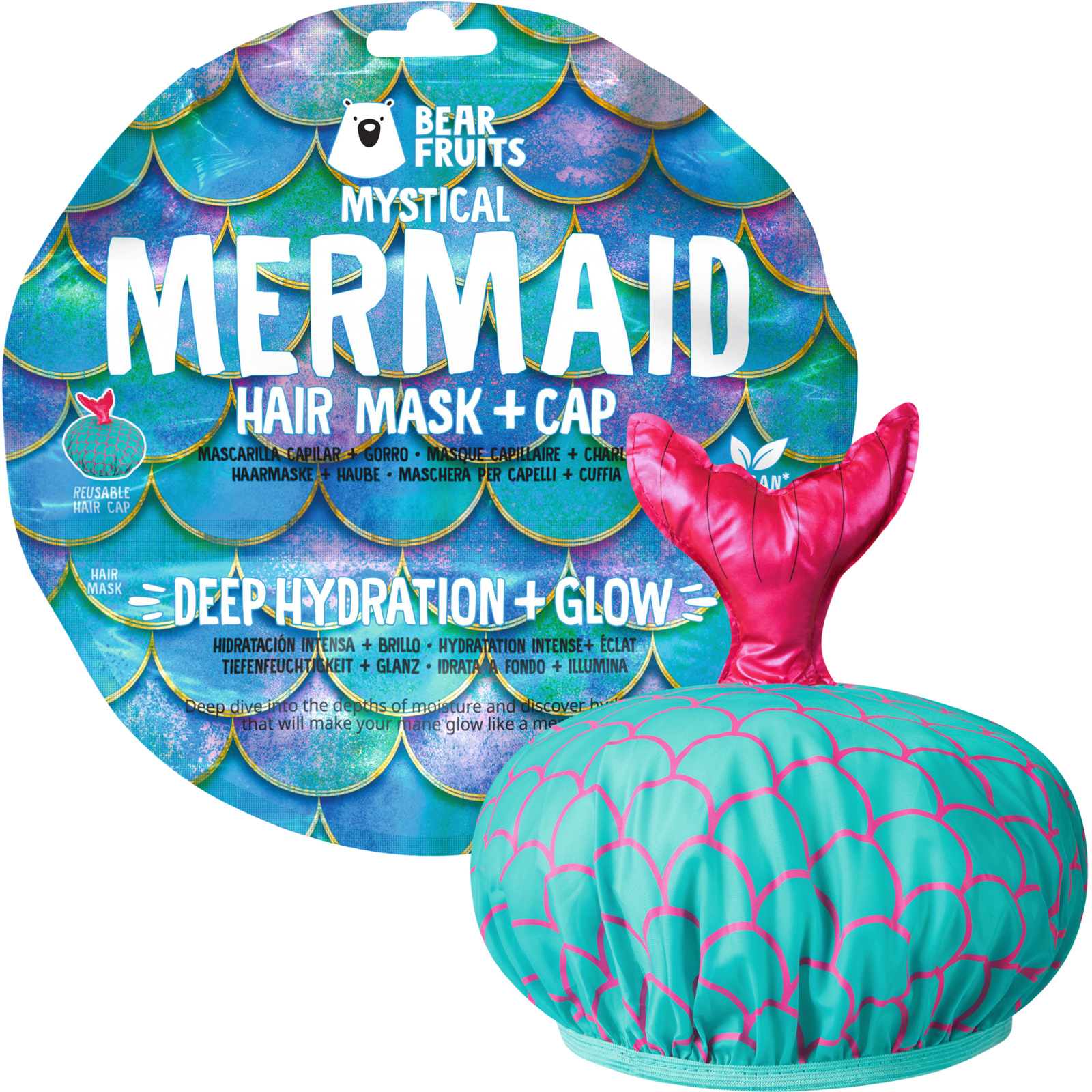Haarmaske Bear Fruits 20 ml + Cap Mermaid