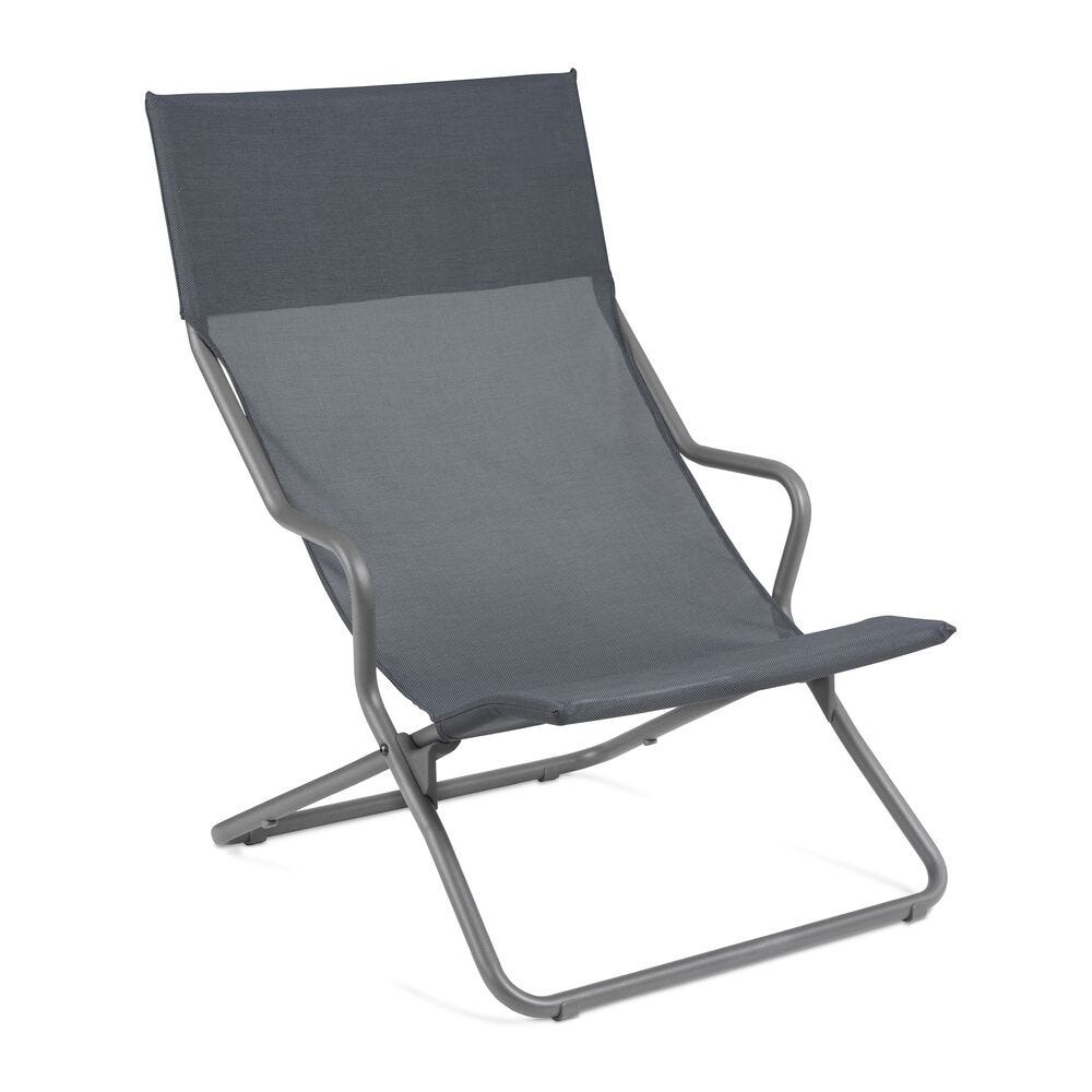 Klappbarer Liegestuhl Horizon Batyline® Duo Grau Storm Grey