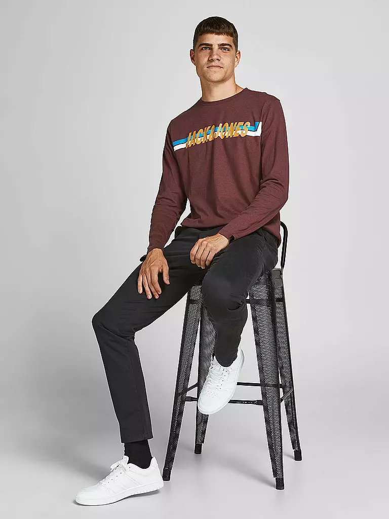 JACK & JONES Chino Slim Fit JPSTMARCO  schwarz