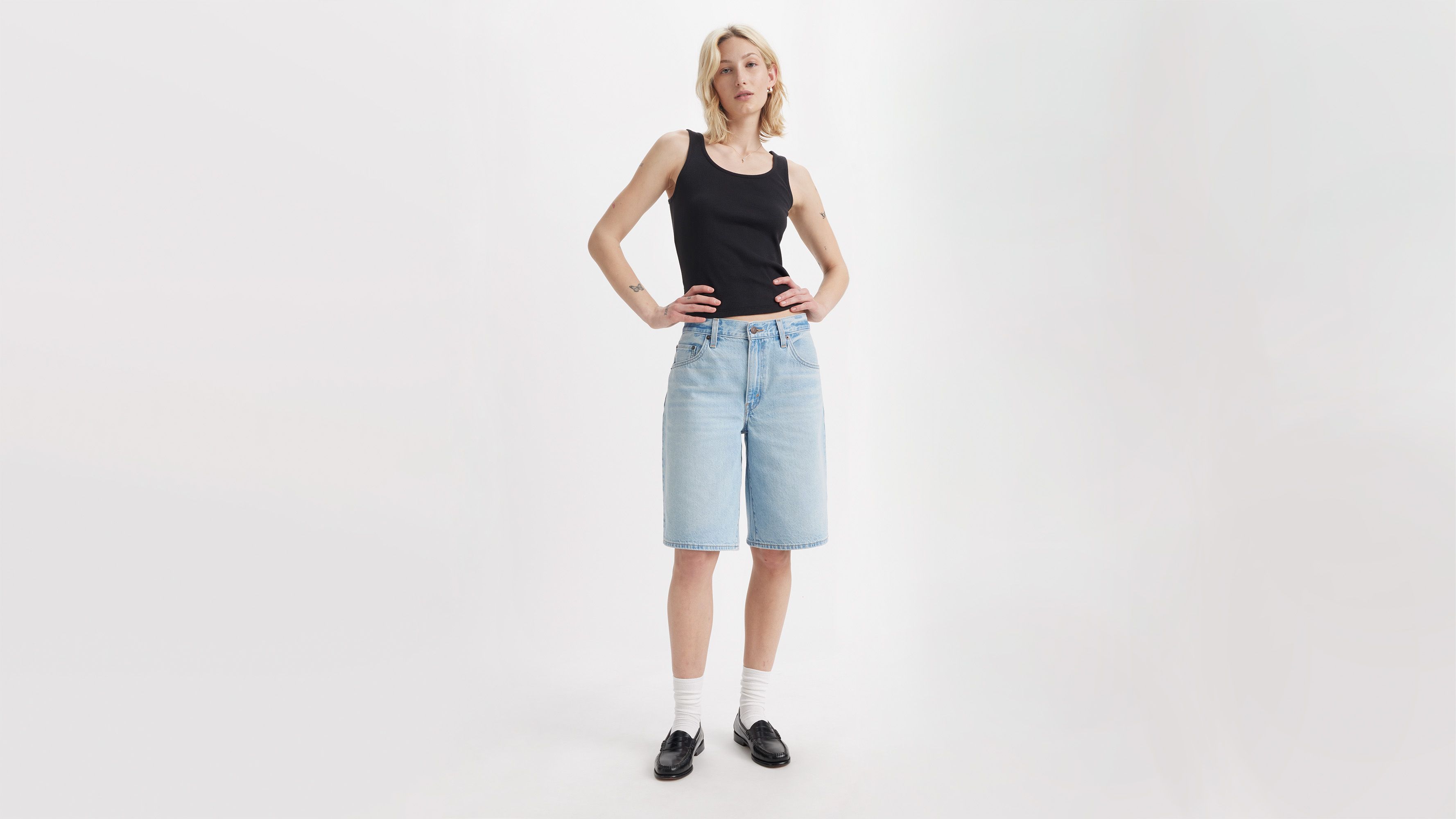 Jort Baggy Dad - Pick Sides Short - Bleu