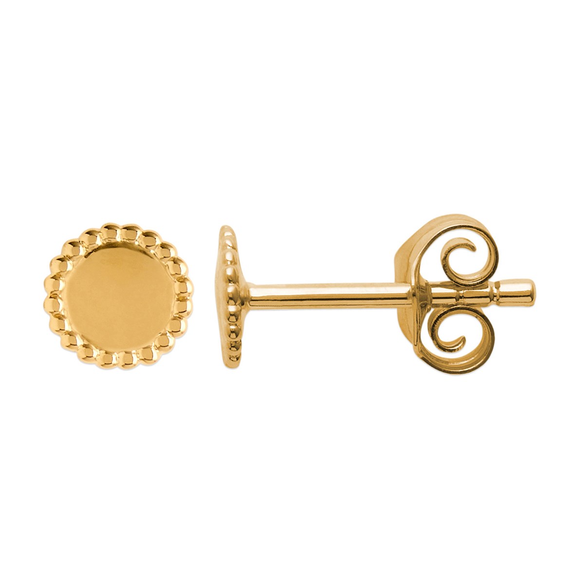 Boucles d'oreilles Brillaxis pastilles dorées