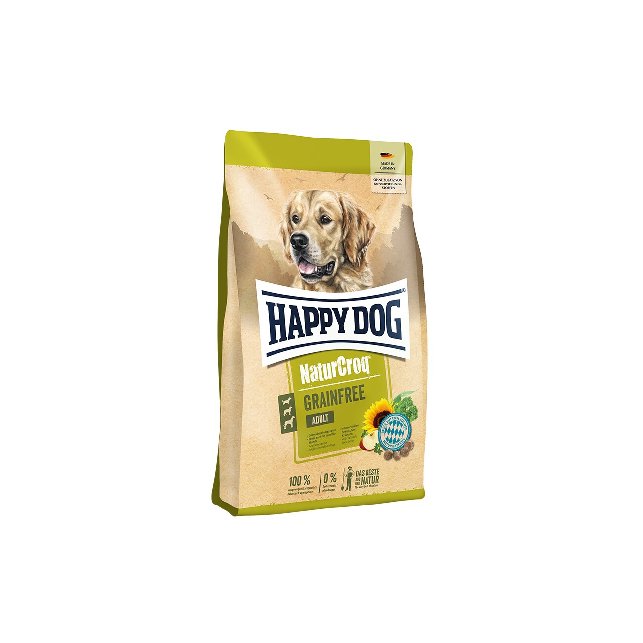 HAPPY DOG NaturCroq Trockenfutter Hund Adult, Grainfree 15 kg