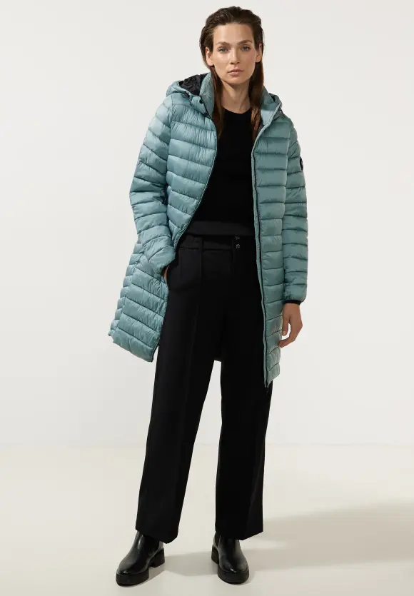 Lange Stepp Winterjacke - polar mint