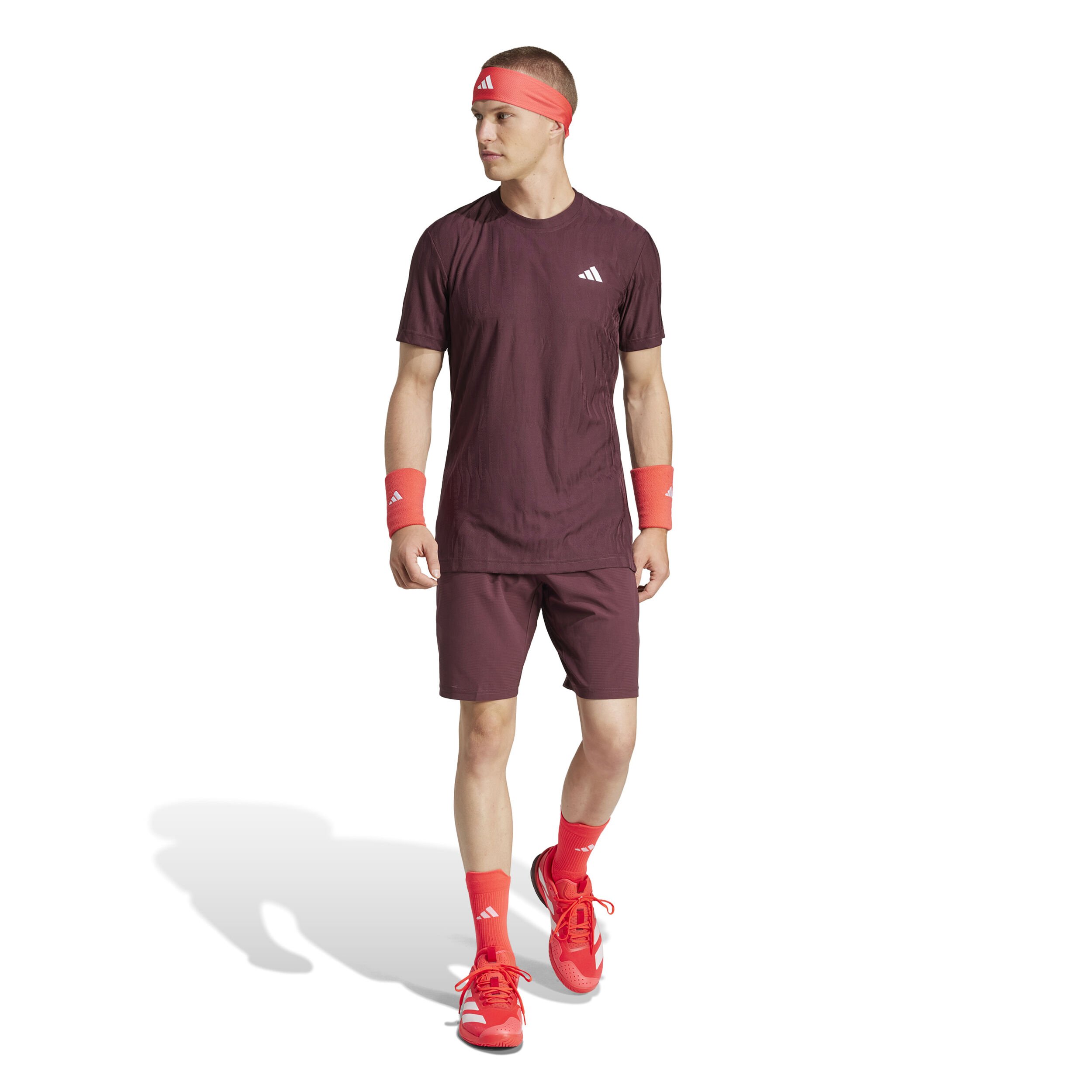 adidas Ergo 7in Shorts Hommes - Rouge Foncé