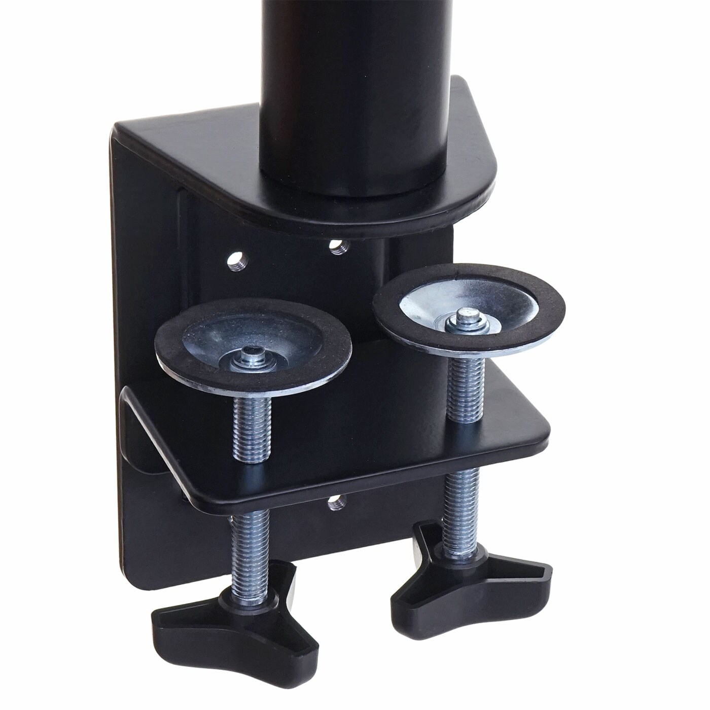 Monitorhalter MCW-D38, VESA bis 75x75/100x100mm schwenkbar neigbar drehbar bis 9kg ~ zweiarmig