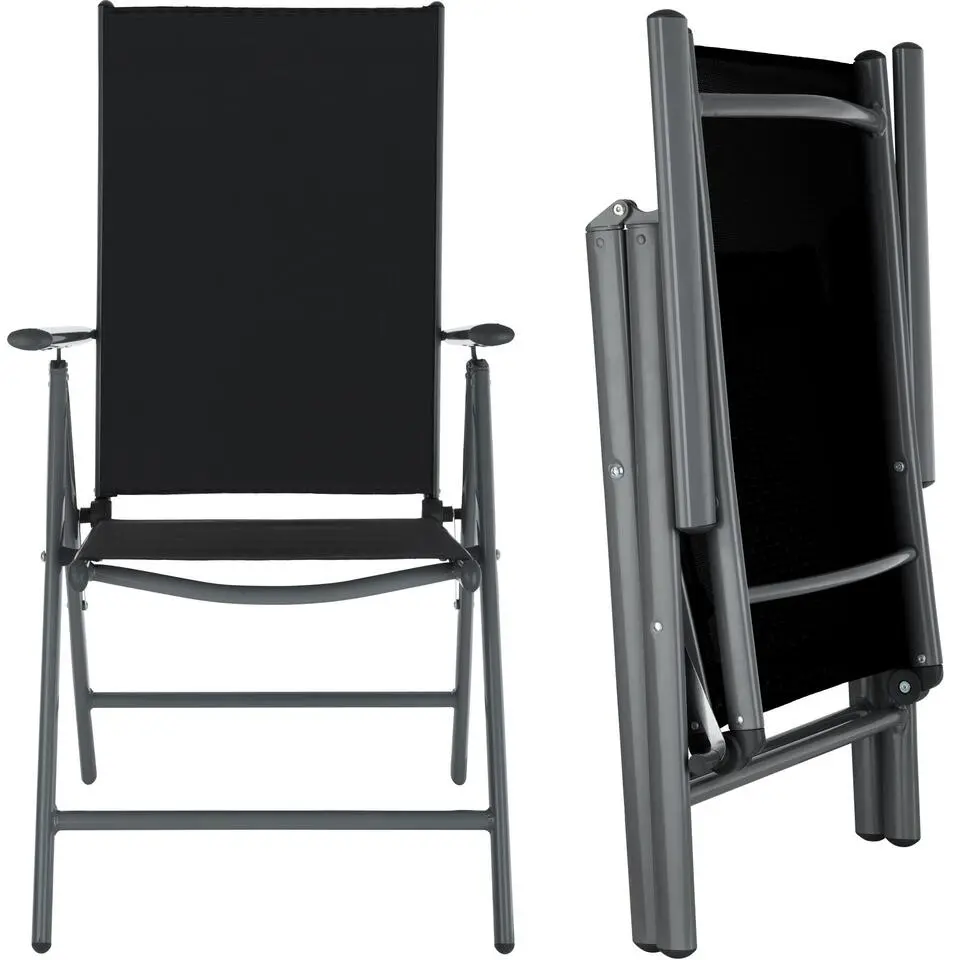 tectake Aluminium tuinset 6 1 - Antraciet