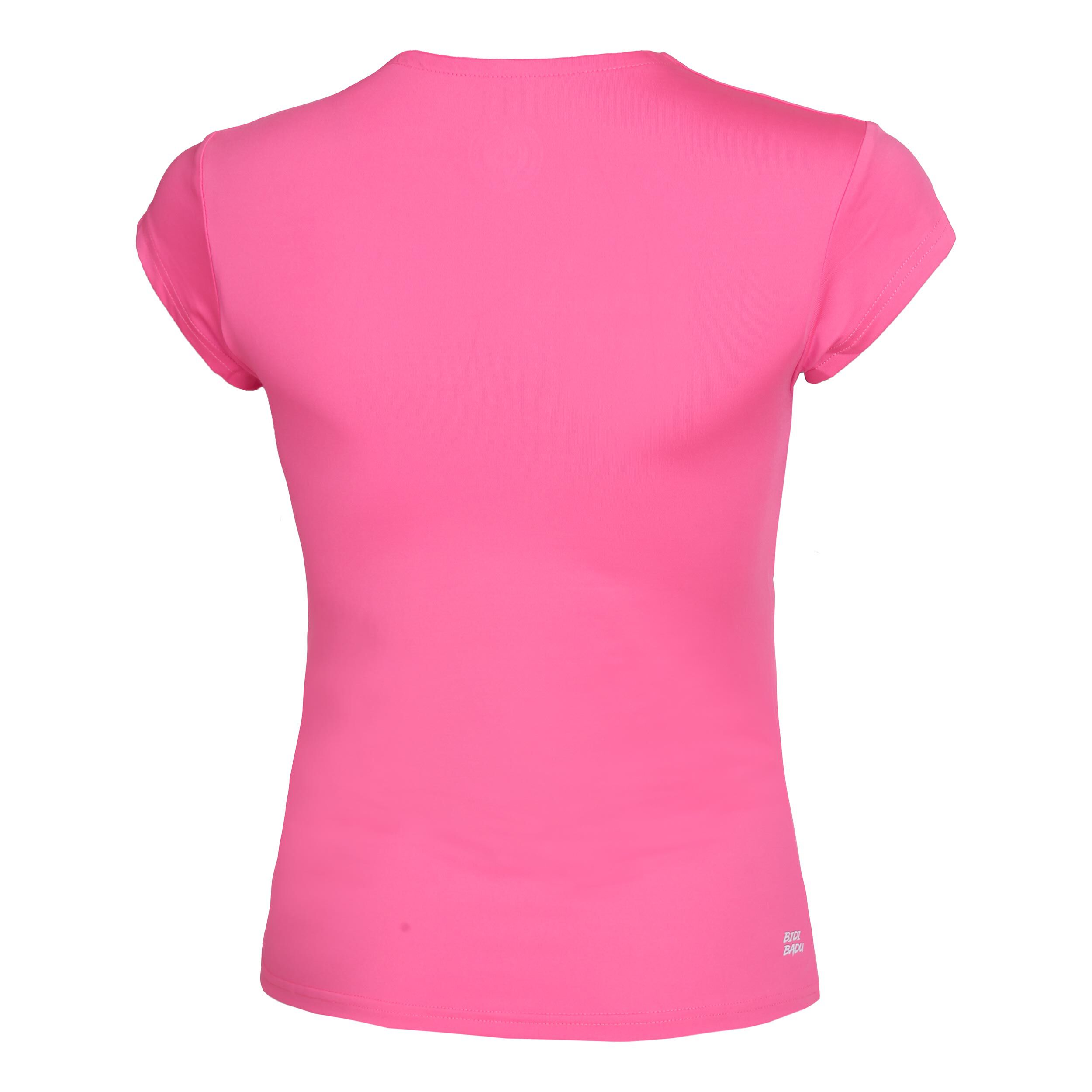 BIDI BADU Bella 2.0 Tech V-Neck T-shirt Femmes - Pink , Blanc
