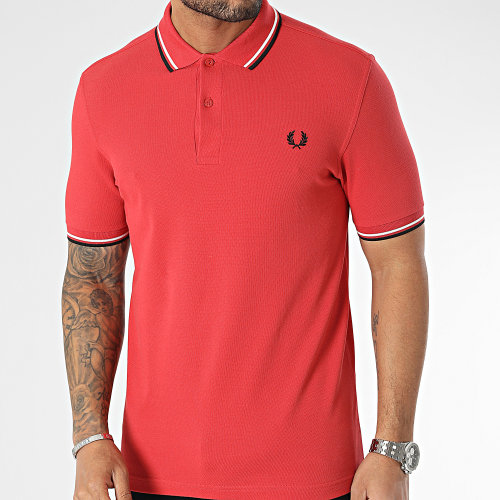 Polo Manches Courtes Twin Tipped M3600 Rouge