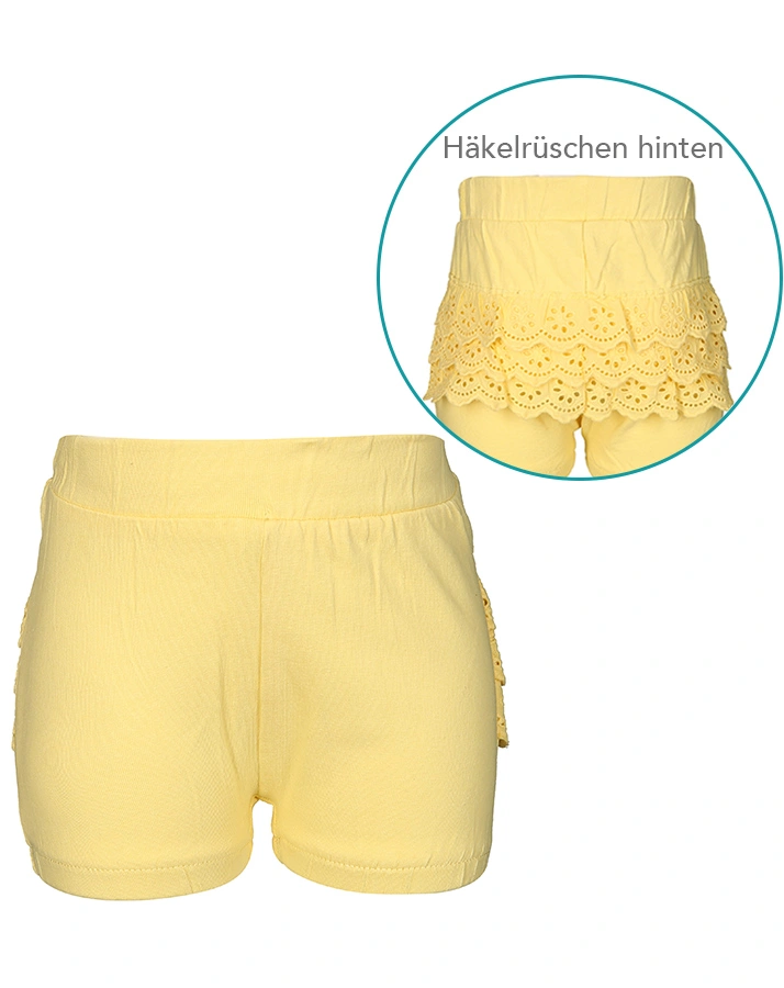 Shorts NBFHERLE mit Rüschen in gelb