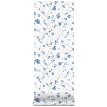 Vliesbehang Ushi blauw 106993