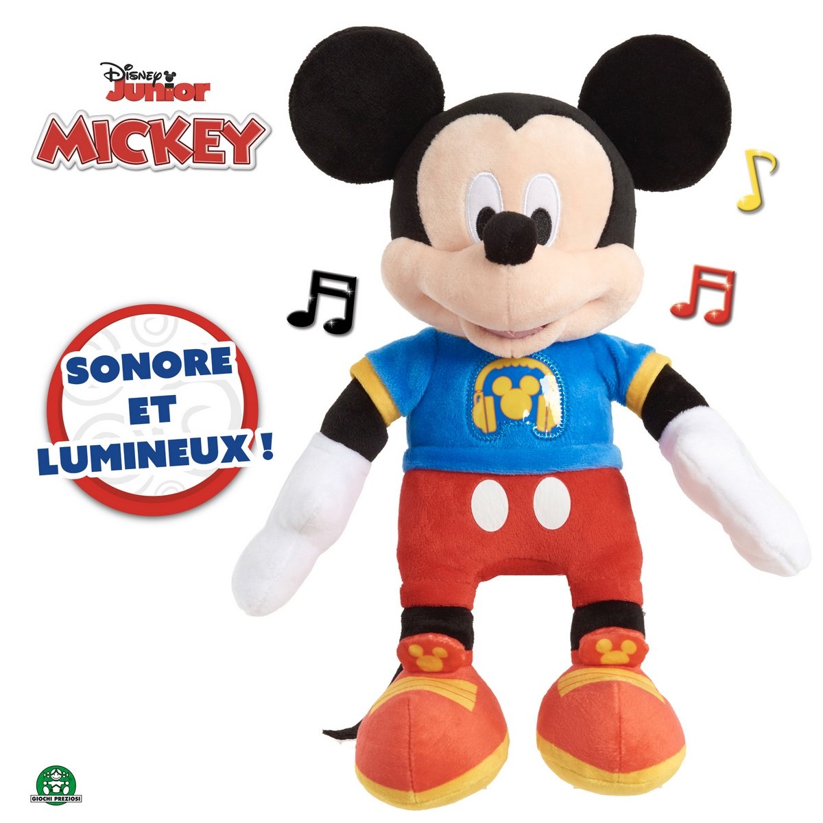Peluche Mickey 30 cm Sonore et Lumineuse
