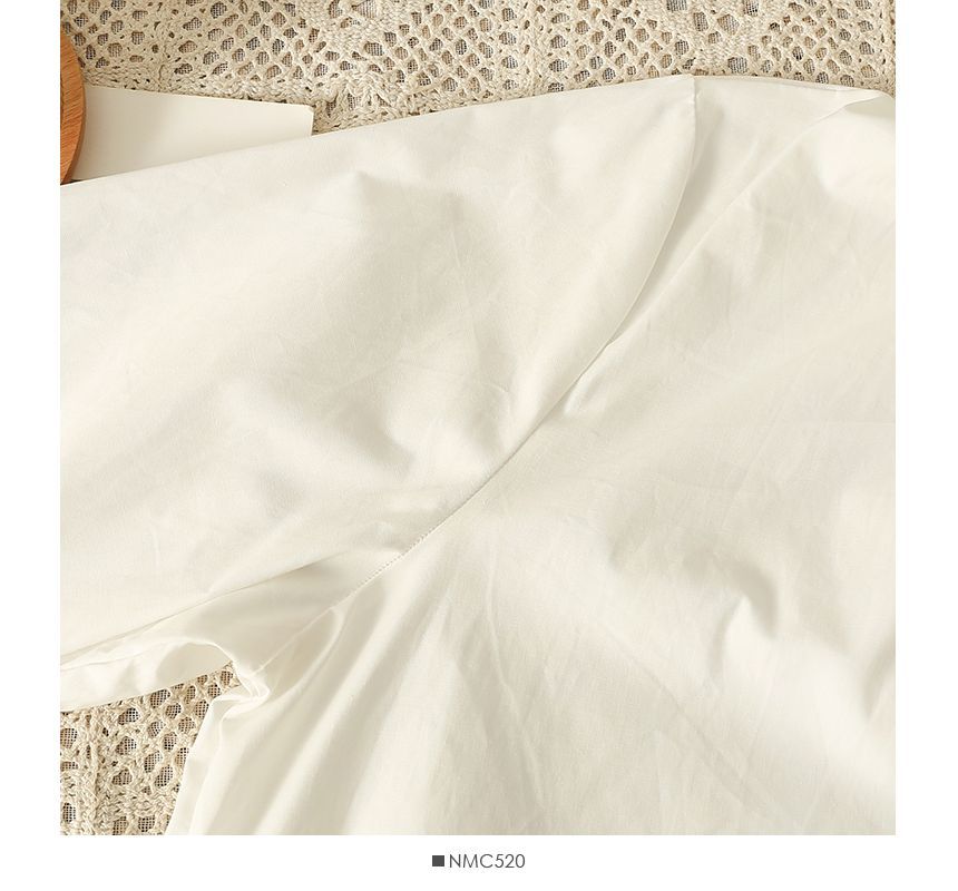 Lemongrass - Oversized overhemd met kraagdetail