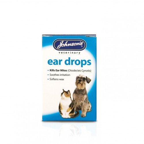 Gotas auriculares para animais de estimação da Johnson's Veterinary