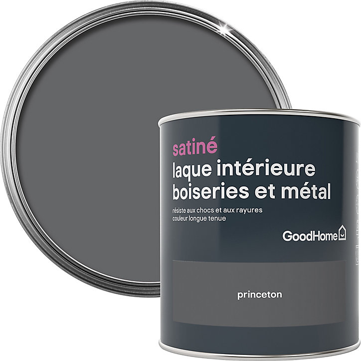 Laque boiseries et métal GoodHome Princeton Satin 0,75L
