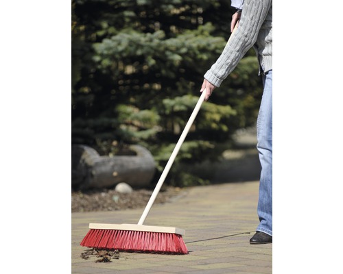 Bümag straatbezem 50 cm, PVC rood