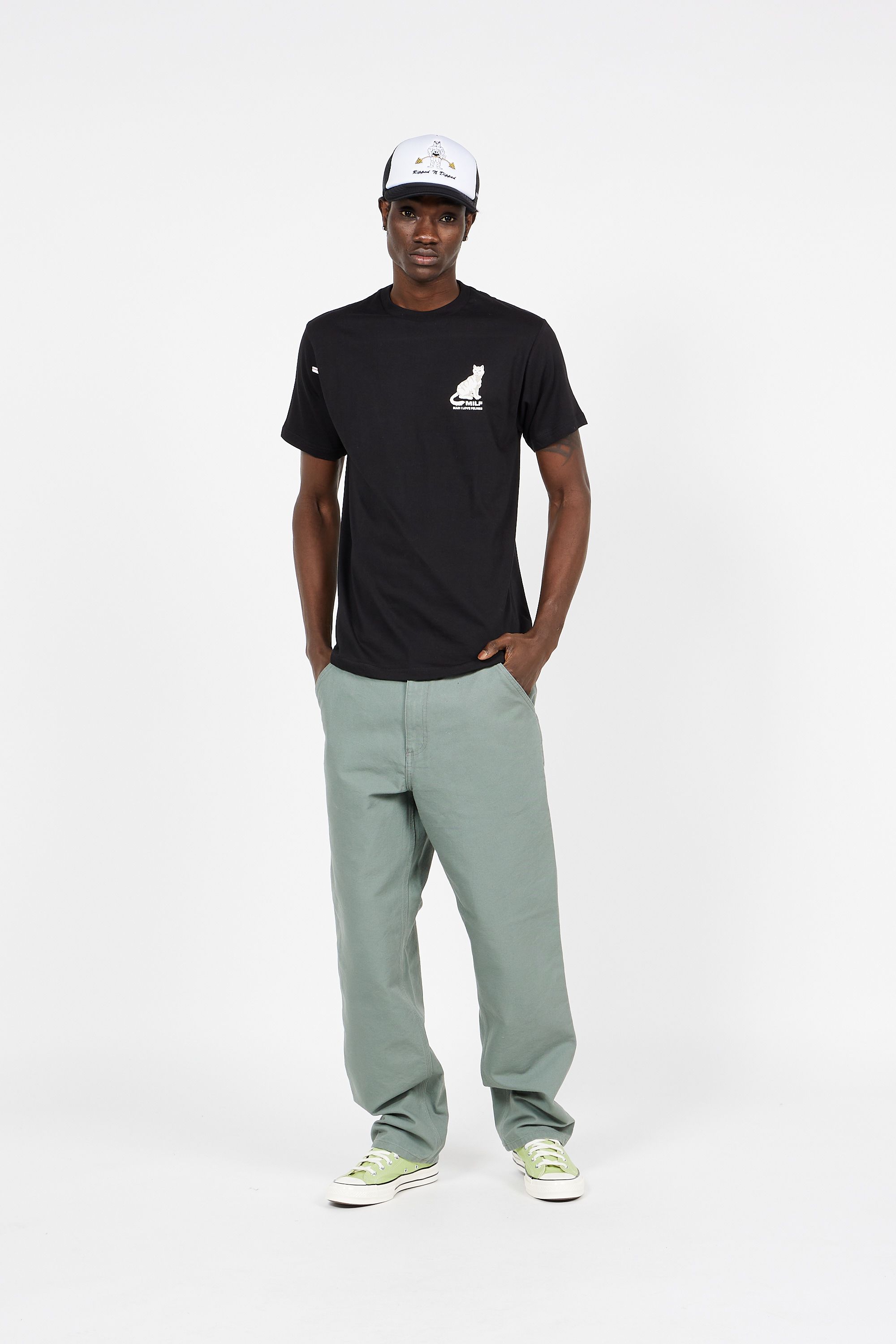 RIPNDIP T-shirt Man I Love Felines Tee Noir