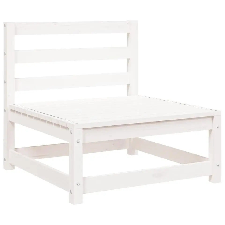 vidaXL - Loungeset - Wit - Grenenhout