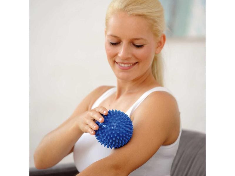 SISSEL Spiky-Ball blau Ø 10 cm, 2 Stück Igelball Massageball