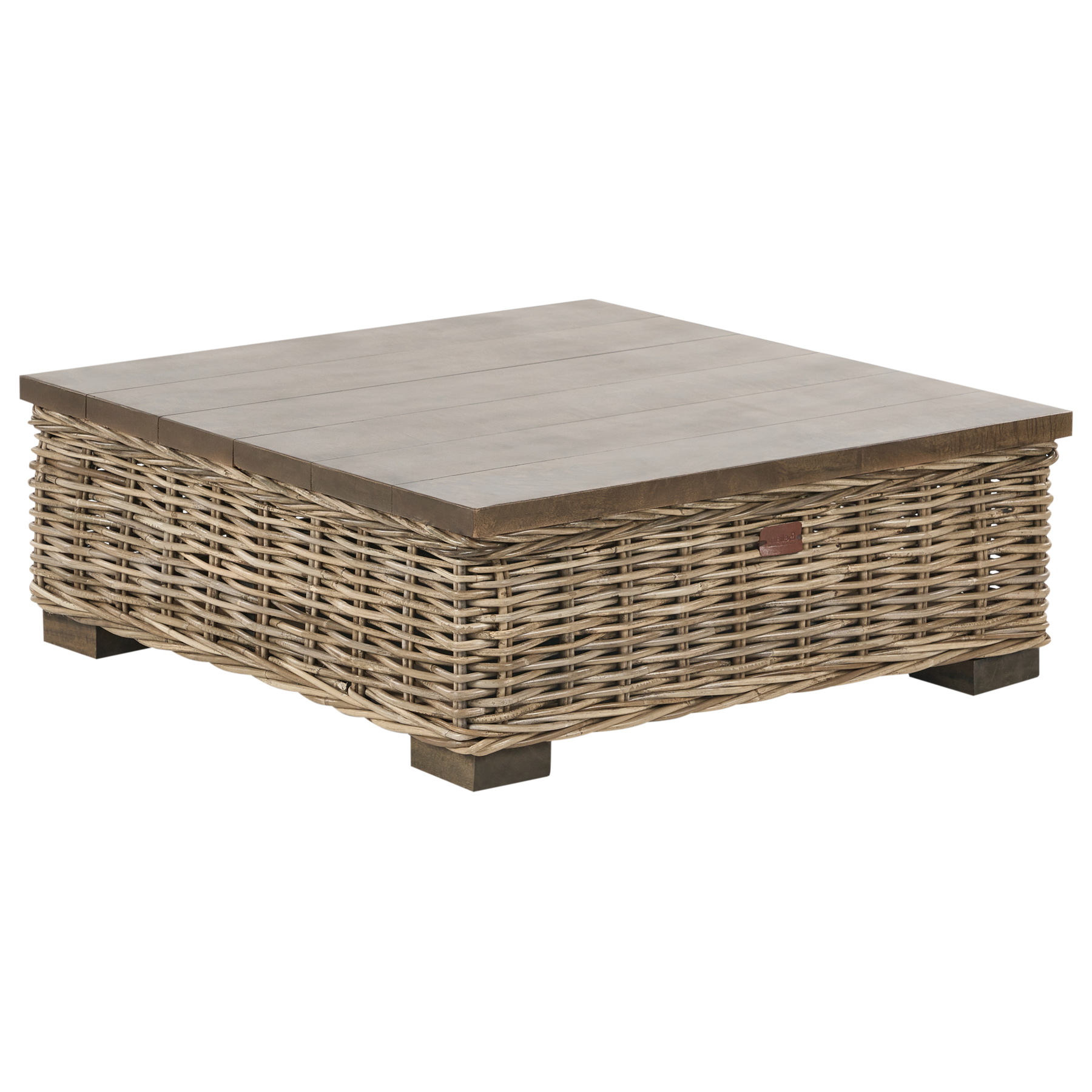 Beliani-VARALLO-Loungeset 4-zits-Gebroken wit-Linkszijdig-Rotan
