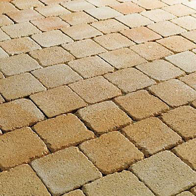 Pavé Blooma Antinéa nuancé saumon 13,3 x 13,3 cm, ép.5 cm